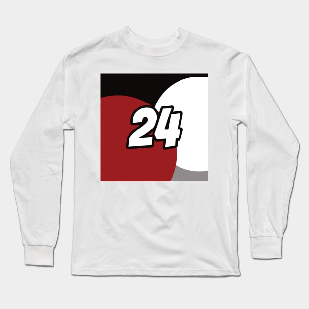 Zhou Guanyu Coloured Circles - Driver Number Long Sleeve T-Shirt by GreazyL